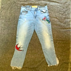 gap embroidered jeans
